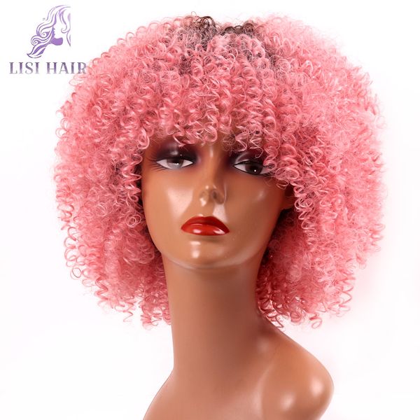 lisi hair afro kinky curly wig synthetic short wig with bangs mixed brown and blonde for black women
lisi hair afro kinky curly wig synthetic short wig with bangs mixed brown and blonde for black women