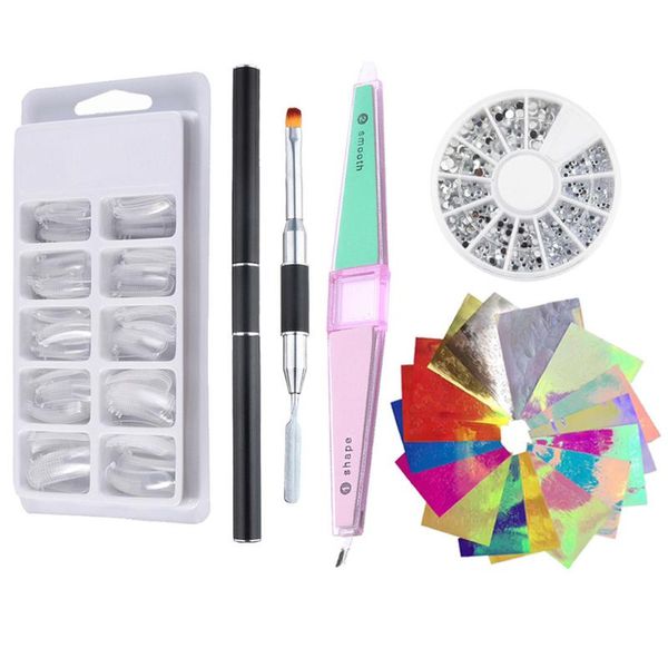 nail kit tips quick extension building manicure 2-in-1 brush set nail stickers set extension gel art diy tool manicure
nail kit tips quick extension building manicure 2-in-1 brush set nail stickers set extension gel art diy tool manicure