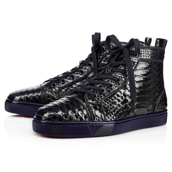 casual luxury red soles flats sneakers rantus orlato high men's flat roccia print python leather high qulaity with box, Black
casual luxury red soles flats sneakers rantus orlato high men's flat roccia print python leather high qulaity with box, Black