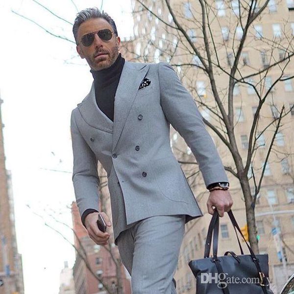 classic double-breasted tuxedos groom wedding men suits mens wedding suits tuxedo costumes de smoking pour hommes men(jacket+pants+tie) 344, Black;gray
classic double-breasted tuxedos groom wedding men suits mens wedding suits tuxedo costumes de smoking pour hommes men(jacket+pants+tie) 344, Black;gray
