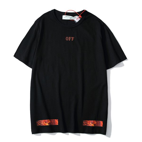 19ss summer mans t shirt wave of brand of black white flame jointly ow men and women loose short-sleeved t-shirt
19ss summer mans t shirt wave of brand of black white flame jointly ow men and women loose short-sleeved t-shirt