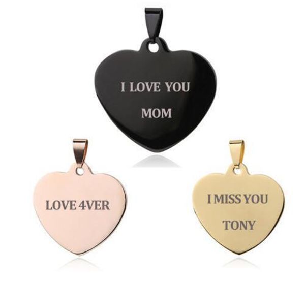 engrave name id tag pendants & necklaces love heart-shape stainless steel heart pendant necklaces unique customized logo jewelry, Silver
engrave name id tag pendants & necklaces love heart-shape stainless steel heart pendant necklaces unique customized logo jewelry, Silver