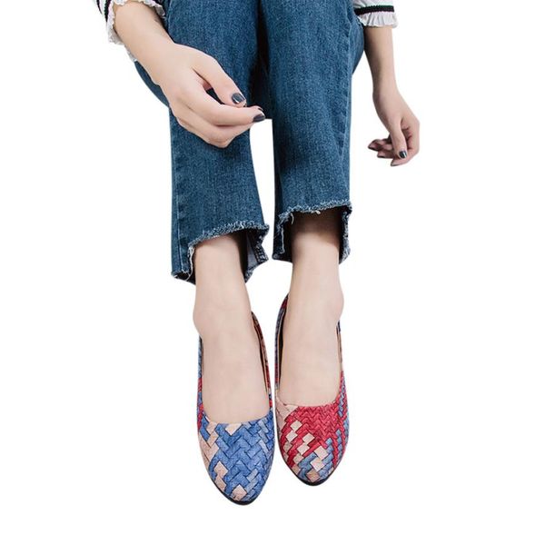 2018 women girl spring mixed colors casual pointed toe shoesslip-on female pretty flat shoes 4.17, Black
2018 women girl spring mixed colors casual pointed toe shoesslip-on female pretty flat shoes 4.17, Black