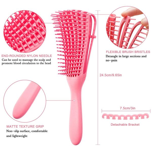 hair brush scalp detangling brush for curly hair comb for hair detangler hairbrush for peine salon masaje del cuero cabelludo, Silver
hair brush scalp detangling brush for curly hair comb for hair detangler hairbrush for peine salon masaje del cuero cabelludo, Silver