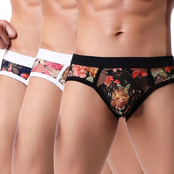gym clothing underwear men breathable lace print transparent briefs stretch bulge pouch 2021 soft comfy fashion, White;black
gym clothing underwear men breathable lace print transparent briefs stretch bulge pouch 2021 soft comfy fashion, White;black