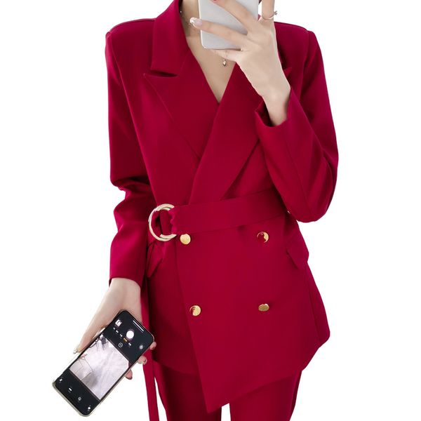 high-end large size suit female spring and autumn new tie with waist slimming temperament suit nine pants two sets al913, White;black
high-end large size suit female spring and autumn new tie with waist slimming temperament suit nine pants two sets al913, White;black