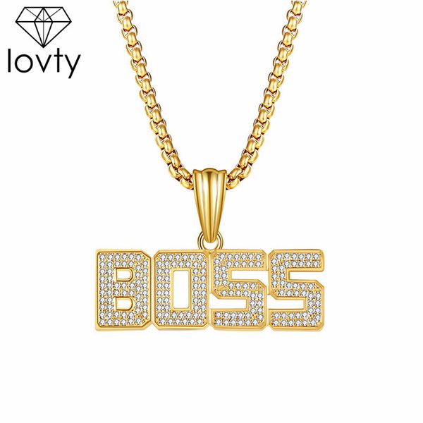 lovty boss hiphop necklace pendant hip hop copper zirconia gold necklaces men's jewelry, Silver
lovty boss hiphop necklace pendant hip hop copper zirconia gold necklaces men's jewelry, Silver