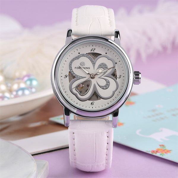 elegant women's watch automatic mechanical wristwatch for lady unique flower design female clock velar por dama, Slivery;brown
elegant women's watch automatic mechanical wristwatch for lady unique flower design female clock velar por dama, Slivery;brown