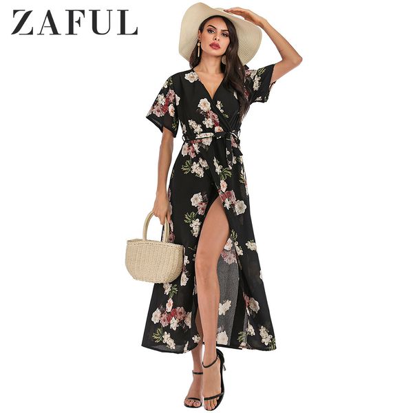 Women Maxi Dress Floral Surplice Long Belted Dress Half Sleeve Party Elegant A-Line Holiday Sexy High Waist Summer Dresses
Women Maxi Dress Floral Surplice Long Belted Dress Half Sleeve Party Elegant A-Line Holiday Sexy High Waist Summer Dresses