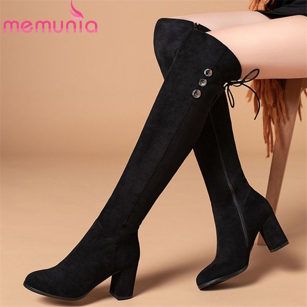 memunia 2020 new arrival slim stretch boots women high heels party prom shoes lace up rivet fashion over the knee boots women, Black
memunia 2020 new arrival slim stretch boots women high heels party prom shoes lace up rivet fashion over the knee boots women, Black