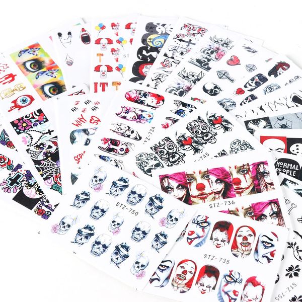 nail art decoration 100pcs/lot nail art stickers water transfer adhesive decals halloween watermark manicure tattoo tips, Black
nail art decoration 100pcs/lot nail art stickers water transfer adhesive decals halloween watermark manicure tattoo tips, Black