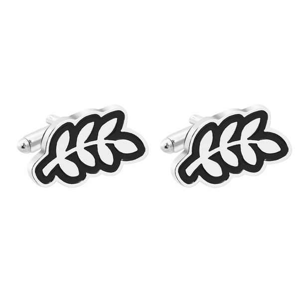 new fashion diy silver plated leaf cufflinks for mens women shirt cuff buttons links ing
new fashion diy silver plated leaf cufflinks for mens women shirt cuff buttons links ing