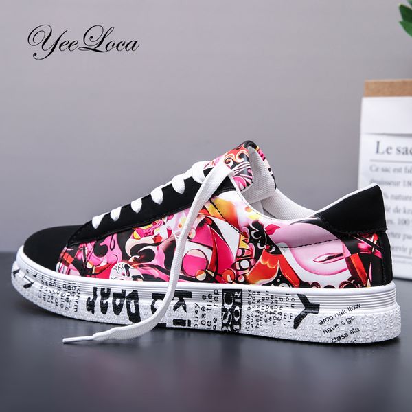 graffiti art canvas woman shoes sneakers colorful women's vulcanize shoes flat bottom breathable lovers shoes zapatos mujer y200801, Black
graffiti art canvas woman shoes sneakers colorful women's vulcanize shoes flat bottom breathable lovers shoes zapatos mujer y200801, Black