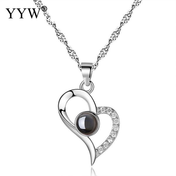 projection 100 languages i love you pendant necklace for women love memory wedding necklace choker 2020 fashion jewelry gifts, Silver
projection 100 languages i love you pendant necklace for women love memory wedding necklace choker 2020 fashion jewelry gifts, Silver