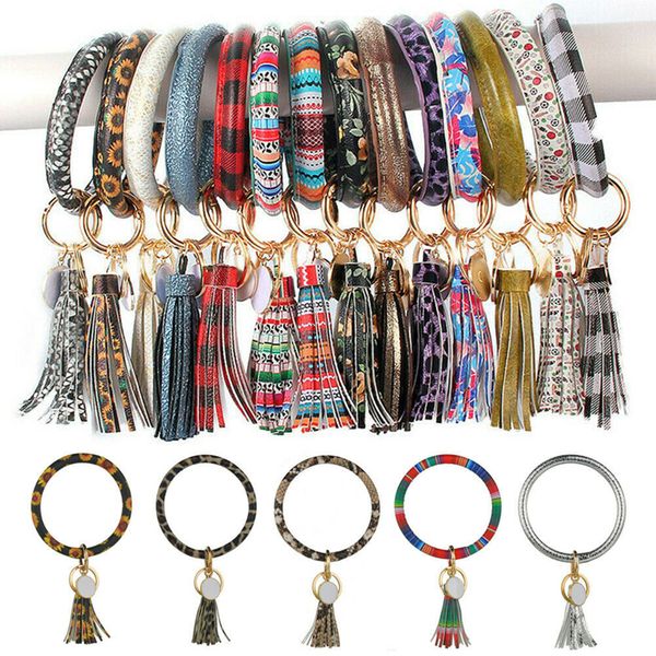 wristlet keychain bracelet with tassel 33 colors bangle round key ring leather key holder sunflower leopard charm bracelets cca11913 60pcs, Golden;silver
wristlet keychain bracelet with tassel 33 colors bangle round key ring leather key holder sunflower leopard charm bracelets cca11913 60pcs, Golden;silver