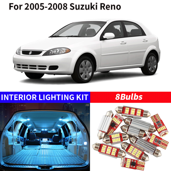 8pcs white canbus led lamp car bulbs interior package kit for 2005-2008 reno map dome trunk plate light
8pcs white canbus led lamp car bulbs interior package kit for 2005-2008 reno map dome trunk plate light