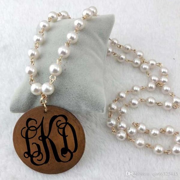 personalized vinyl monogram pearl linked wooden disc pendent necklace monogram natural wood beads round disc pendant necklace china wholesal, Silver
personalized vinyl monogram pearl linked wooden disc pendent necklace monogram natural wood beads round disc pendant necklace china wholesal, Silver