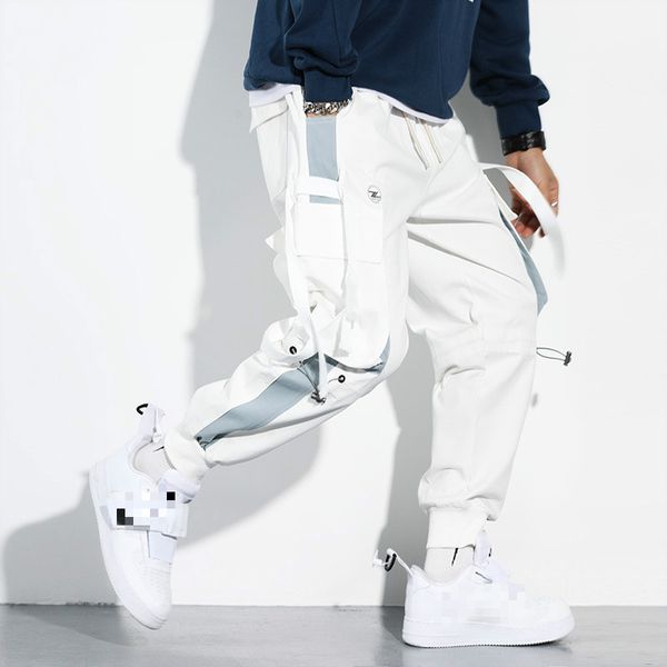 mens cargo pants hip hop pockets joggers streetwear casual men pants ribbons patchwork clothes spring autumn new loose trousers, Black
mens cargo pants hip hop pockets joggers streetwear casual men pants ribbons patchwork clothes spring autumn new loose trousers, Black