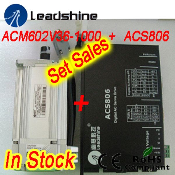 set sales leadshine acm602v36-1000 200w brushless ac servo motor and acs806 servo drive with 20-80 vdc input ,18a current
set sales leadshine acm602v36-1000 200w brushless ac servo motor and acs806 servo drive with 20-80 vdc input ,18a current