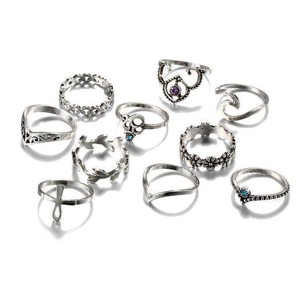 10pcs / set 2020 кластер кольца европейских и американских ретро новый кристалл полые резные v-образный цветок совместное кольцо ювелирные и, Golden;silver
10pcs / set 2020 кластер кольца европейских и американских ретро новый кристалл полые резные v-образный цветок совместное кольцо ювелирные и, Golden;silver
