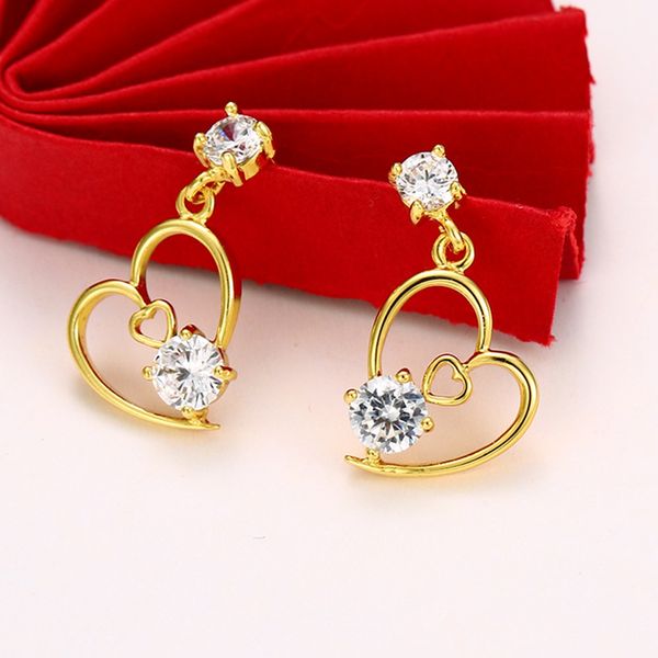heart earrings charm jewelry lovely 18k yellow gold filled womens dangle earrings gift perfect accessories birthday party, Silver
heart earrings charm jewelry lovely 18k yellow gold filled womens dangle earrings gift perfect accessories birthday party, Silver