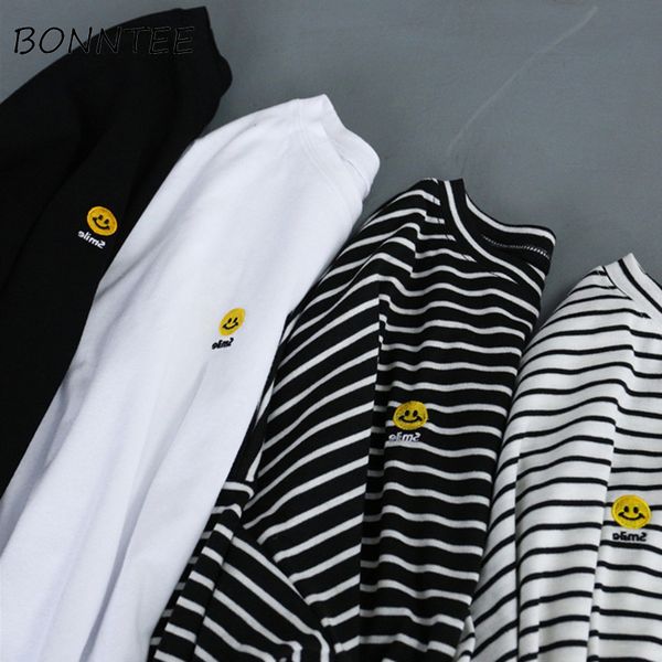 long sleeve t-shirts women loose harajuku soft embroidery striped chic womens korean style kawaii casual t-shirt fashion tees, White
long sleeve t-shirts women loose harajuku soft embroidery striped chic womens korean style kawaii casual t-shirt fashion tees, White