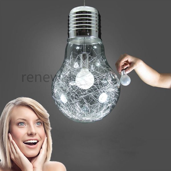 modern minimalist creative personality led glass big light bulb chandelier restaurant bar aisle gold silver bedroom lamps
modern minimalist creative personality led glass big light bulb chandelier restaurant bar aisle gold silver bedroom lamps