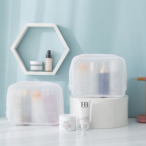 fashion transparent mesh cosmetic bag portable makeup case waterproof travel storage organizer beauty women zipper wash pouch
fashion transparent mesh cosmetic bag portable makeup case waterproof travel storage organizer beauty women zipper wash pouch