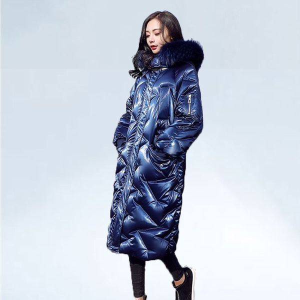 shiny long women down jackets winter down coat women parka hooded fur collar fashion warm outwear waterproof parka 2019, Black
shiny long women down jackets winter down coat women parka hooded fur collar fashion warm outwear waterproof parka 2019, Black
