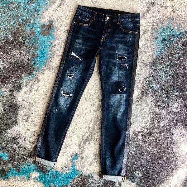 men's jeans ah1255 fashion 2021 runway european design party style clothing, Blue
men's jeans ah1255 fashion 2021 runway european design party style clothing, Blue