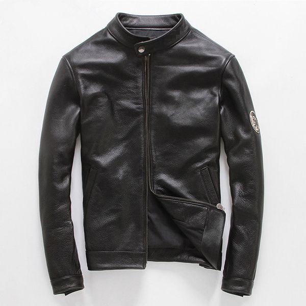genuine leather jacket men real sheepskin leather coat spring autumn motorcycle outerwear casaco masculino 11 mf031 fashion style, Black
genuine leather jacket men real sheepskin leather coat spring autumn motorcycle outerwear casaco masculino 11 mf031 fashion style, Black