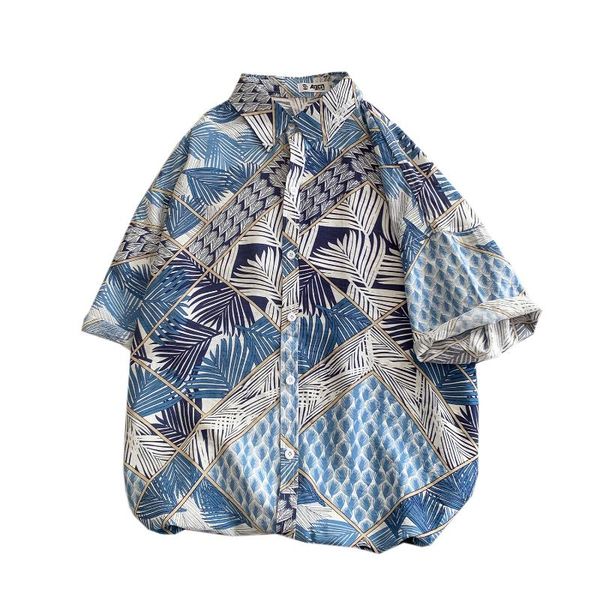 men fashion shirt short sleeve men plant flower print shirt men's hawaiian short sleeve men's, White;black
men fashion shirt short sleeve men plant flower print shirt men's hawaiian short sleeve men's, White;black