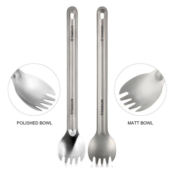 tomshoo titanium spork long handle camping spoon fork outdoor tableware matte finish dinner spork cutlery backpacking picnic
tomshoo titanium spork long handle camping spoon fork outdoor tableware matte finish dinner spork cutlery backpacking picnic