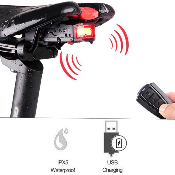 bike lights bicycle rear light usb charge wireless remote control tail lamp finder lantern horn siren warning anti-theft alarm optional
bike lights bicycle rear light usb charge wireless remote control tail lamp finder lantern horn siren warning anti-theft alarm optional