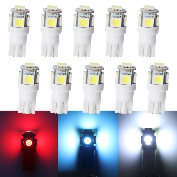 10pcs t10 w5w bulbs car led lights dc 12v 5smd white blue red interior clearance dashboard lamps
10pcs t10 w5w bulbs car led lights dc 12v 5smd white blue red interior clearance dashboard lamps