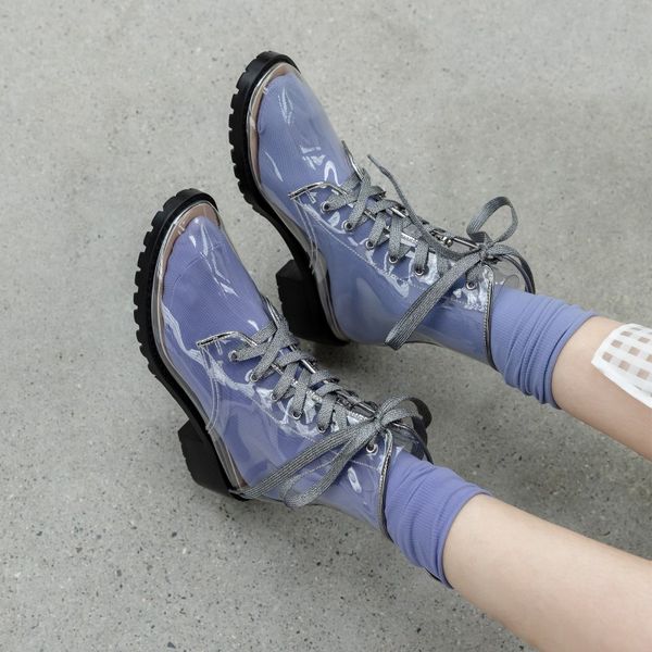 new fashion women shoes ankle boots transparent lace up women boots for spring summer aumutumn, Black
new fashion women shoes ankle boots transparent lace up women boots for spring summer aumutumn, Black