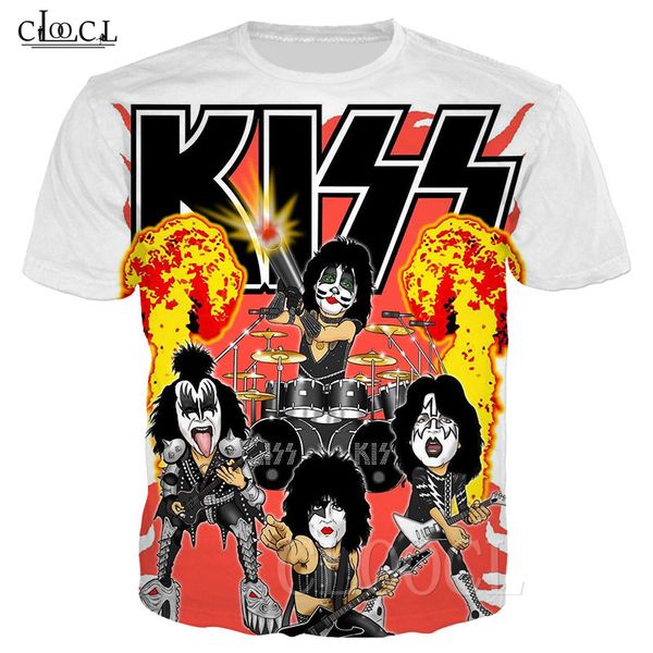 heavy metal rock kiss band t-shirt men 3d print new style short sleeve pullovers kiss band streetwear fashion plus size, White;black
heavy metal rock kiss band t-shirt men 3d print new style short sleeve pullovers kiss band streetwear fashion plus size, White;black