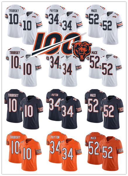 men women youth chicago bears jersey 52 khalil mack 34 walter payton 10 mitchell trubisky 100th season football jerseys navy orange, Black;red
men women youth chicago bears jersey 52 khalil mack 34 walter payton 10 mitchell trubisky 100th season football jerseys navy orange, Black;red
