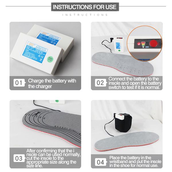 washable winter eva outdoor breathable shock absorption soft electric heating insole comfortable keep warm walking internal
washable winter eva outdoor breathable shock absorption soft electric heating insole comfortable keep warm walking internal