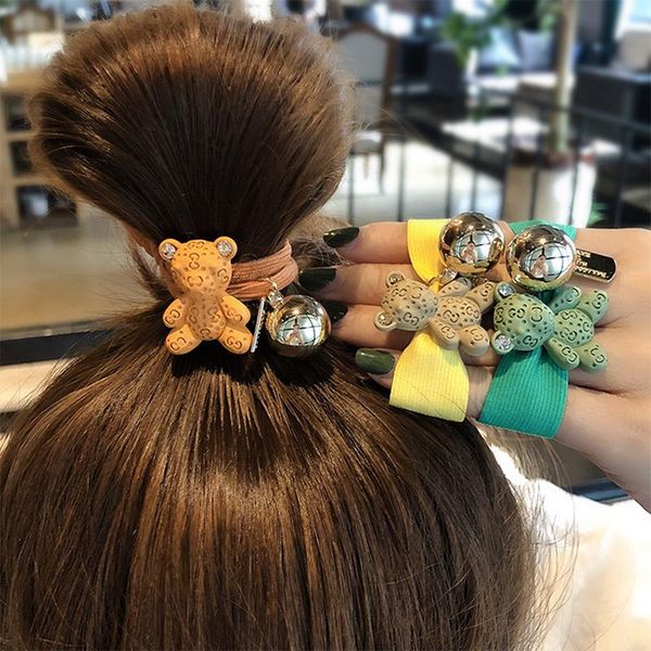 new hair rope with high elasticity and leather band female tie-up pills headdress golden beads little bear hair bands 5pcs/pack, Slivery;white
new hair rope with high elasticity and leather band female tie-up pills headdress golden beads little bear hair bands 5pcs/pack, Slivery;white