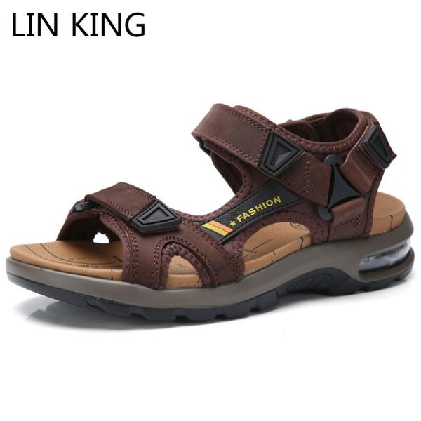 lin king classic summer sandals for men breathable air cushion open toe outdoor sports sandals anti skid man casual sandalias, Black
lin king classic summer sandals for men breathable air cushion open toe outdoor sports sandals anti skid man casual sandalias, Black
