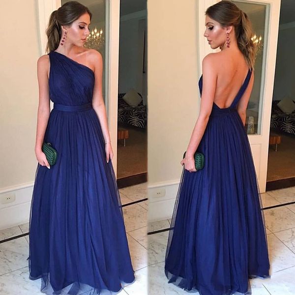 designed one shoulder navy blue bridesmaid dresses chiffon maid of honor gown floor length wedding guest dress bm0621, White;pink
designed one shoulder navy blue bridesmaid dresses chiffon maid of honor gown floor length wedding guest dress bm0621, White;pink