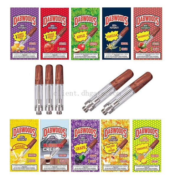 DABWOODS Cartridges 1.0ml 0.8ml Ceramic Coils Vapes Carts Wood Mouthpiece Drips Falvor Packaging Bag Vaporizer Thick Oil Vapor Pen Atomizers
DABWOODS Cartridges 1.0ml 0.8ml Ceramic Coils Vapes Carts Wood Mouthpiece Drips Falvor Packaging Bag Vaporizer Thick Oil Vapor Pen Atomizers