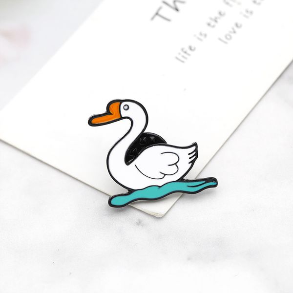 swan white lake animal cute personality creative brooch cartoon special tide new lapels denim badge pins, Gray
swan white lake animal cute personality creative brooch cartoon special tide new lapels denim badge pins, Gray