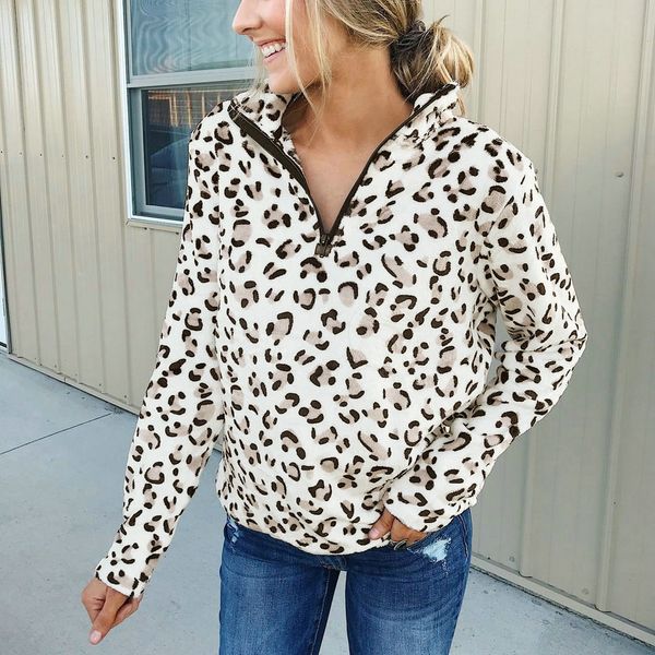 autumn streetwear women coats and jackets zippers long sleeve leopard pullover womens slim coat winter clothes 2019, Black;brown
autumn streetwear women coats and jackets zippers long sleeve leopard pullover womens slim coat winter clothes 2019, Black;brown