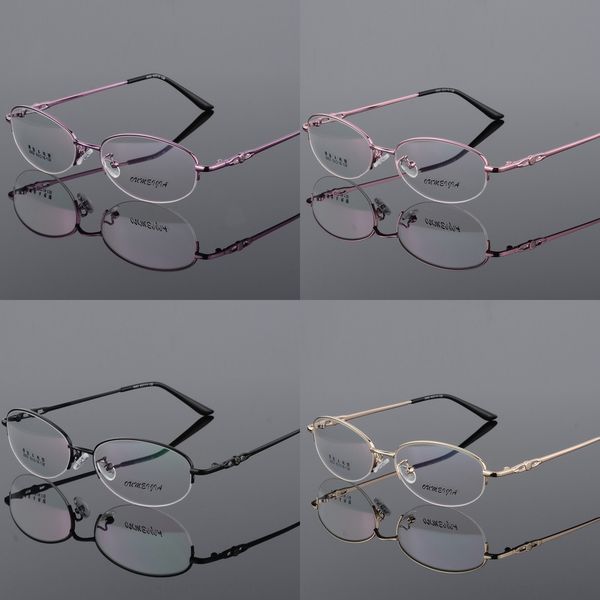 women's myopia alloy half- metal glasses frame thin-edged hollowed-out legs ultra-light women's myopia glasses frame, Silver
women's myopia alloy half- metal glasses frame thin-edged hollowed-out legs ultra-light women's myopia glasses frame, Silver