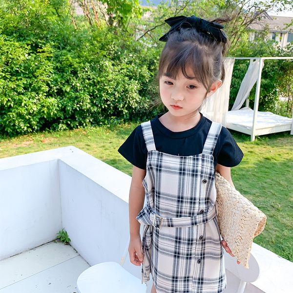 2 3 4 5 6 years toddler girl sets casual short sleeve t-shirt korean plaid strap dress kids clothing summer baby child suits new, White
2 3 4 5 6 years toddler girl sets casual short sleeve t-shirt korean plaid strap dress kids clothing summer baby child suits new, White