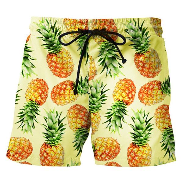 hawaii summer pineapple print beach shorts fifth pants men drawstring swimming trunks, White;black
hawaii summer pineapple print beach shorts fifth pants men drawstring swimming trunks, White;black