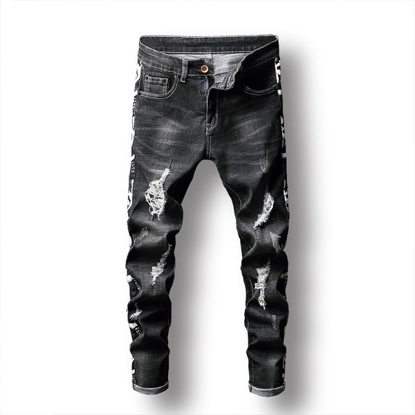 autumn winter men jeans retro hole pleated men denim jeans bleached washed distressed vintage cowboy straight cuffs, Blue
autumn winter men jeans retro hole pleated men denim jeans bleached washed distressed vintage cowboy straight cuffs, Blue
