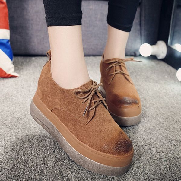 women creeper shoes 2018 autumn winter boots women lace up platform boots vintage round toe height increasing ankle, Black
women creeper shoes 2018 autumn winter boots women lace up platform boots vintage round toe height increasing ankle, Black